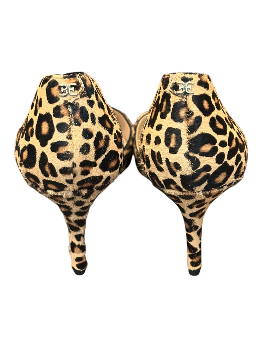 Sam Edelman Jari Leopard Printed Calf Hair on Leather D’Orsay Pointed Pumps 10 - Picture 4 of 8